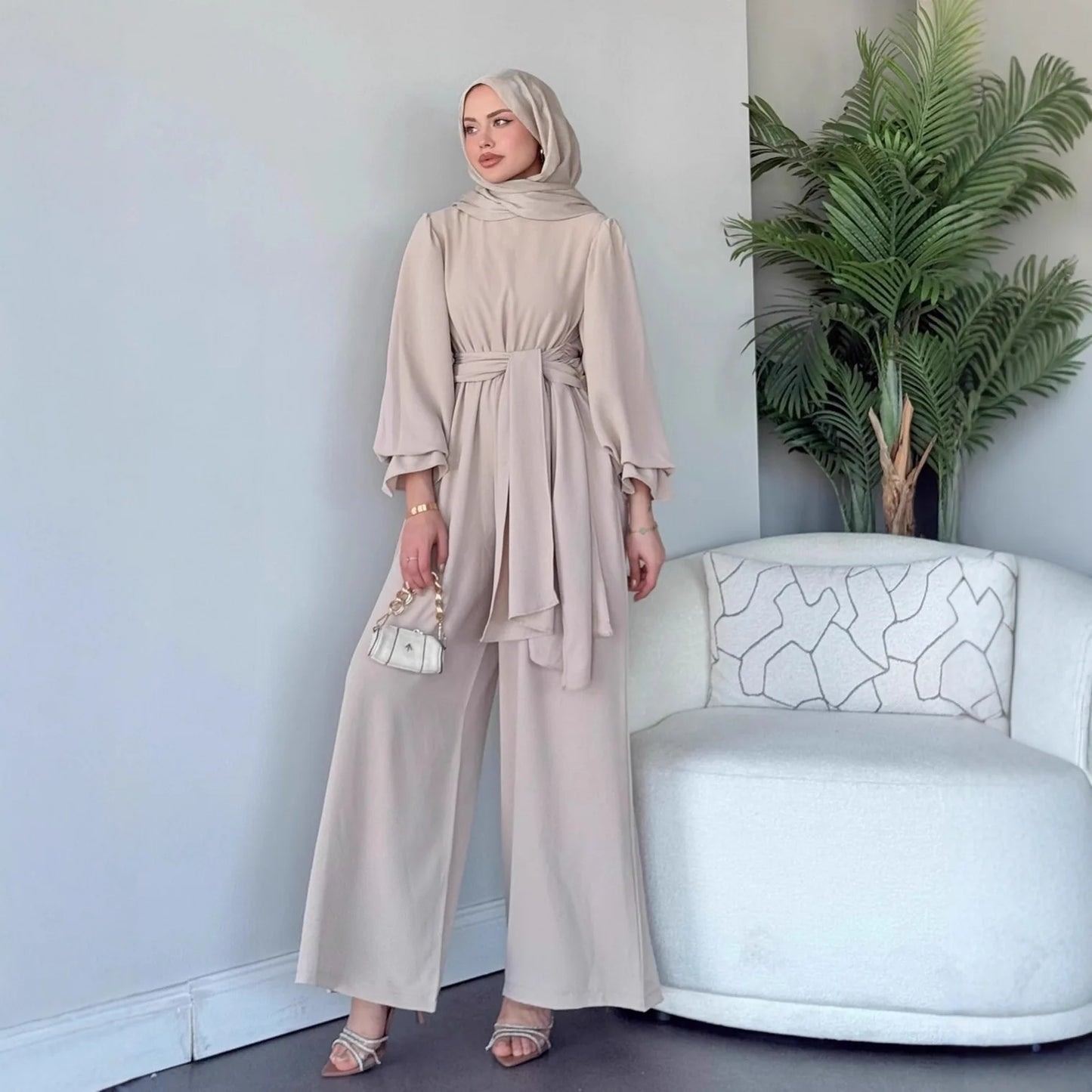 Modest Leg Pants Suit Women
