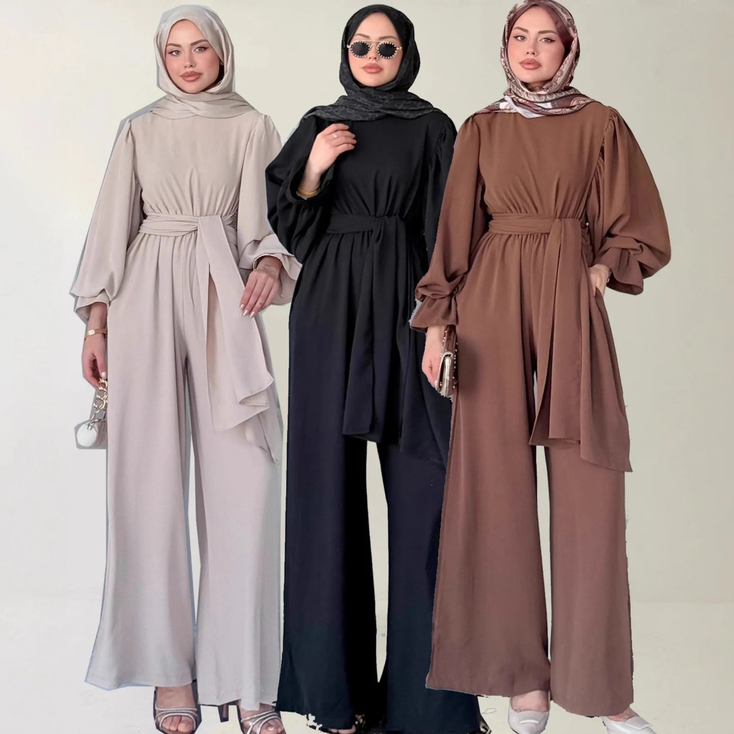 Modest Leg Pants Suit Women