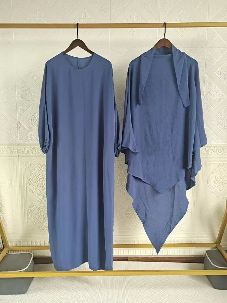 Long Khimar Abaya Dress