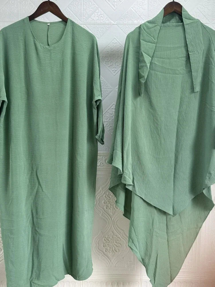 Long Khimar Abaya Dress