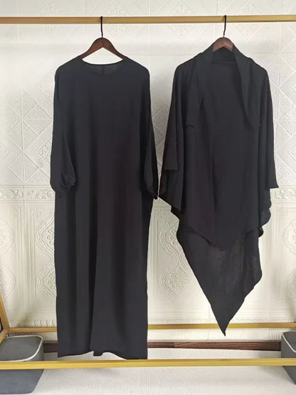 Long Khimar Abaya Dress