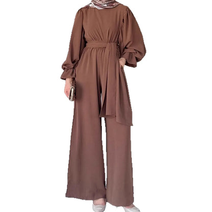 Modest Leg Pants Suit Women