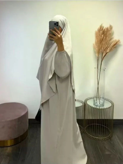 Long Khimar Abaya Dress